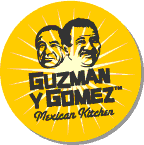 Guzman y Gomez Logo on Yellow Circle
