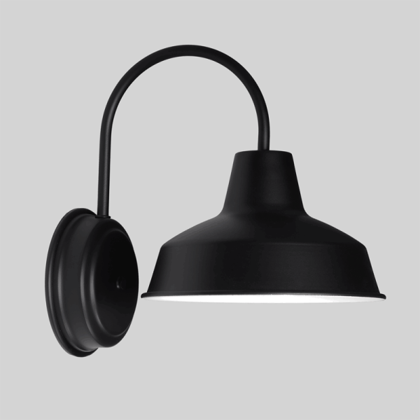 25cm Austin Wall Sconce in Electro Black Ace